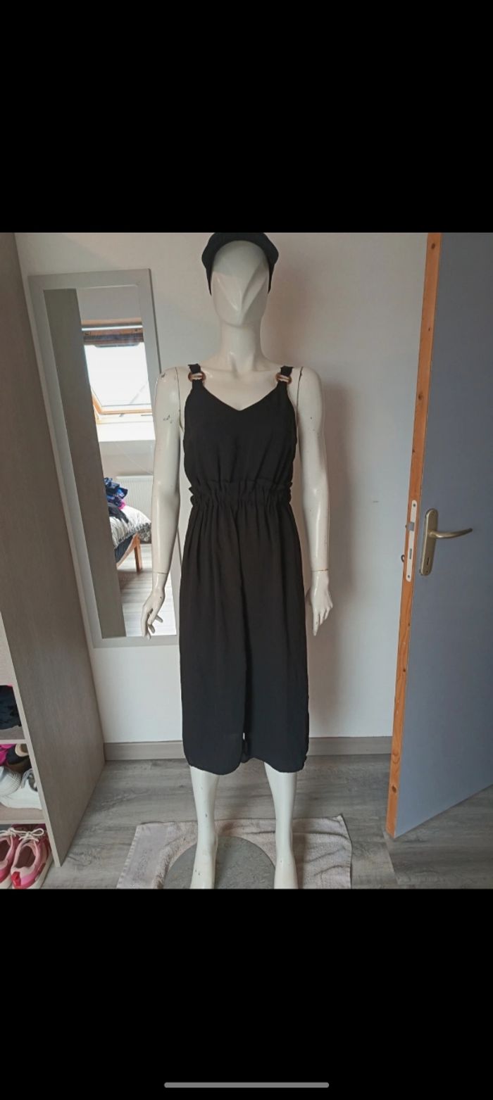 Robe débardeur noire Bershka