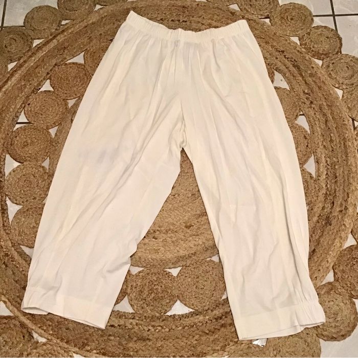 Pantacourt taille 42/44 blanc marque Q’Neel - photo numéro 7