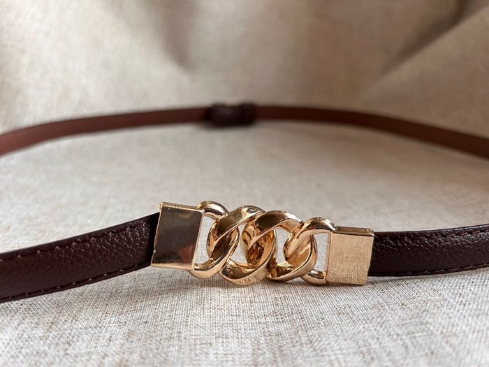 Ceinture fine marron avec boucle dorée tendance - NEUVE - photo numéro 8