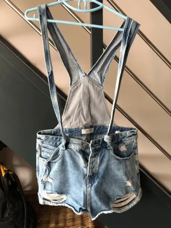 Combishort courte en jean