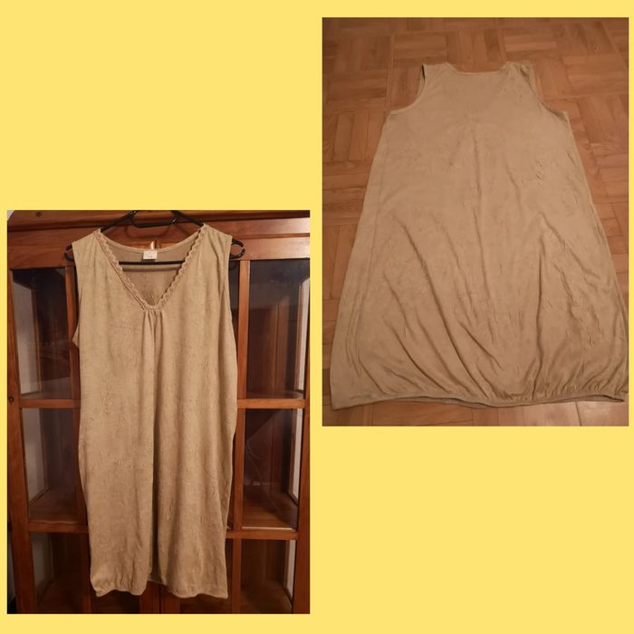 Robe en suedine beige - photo numéro 3