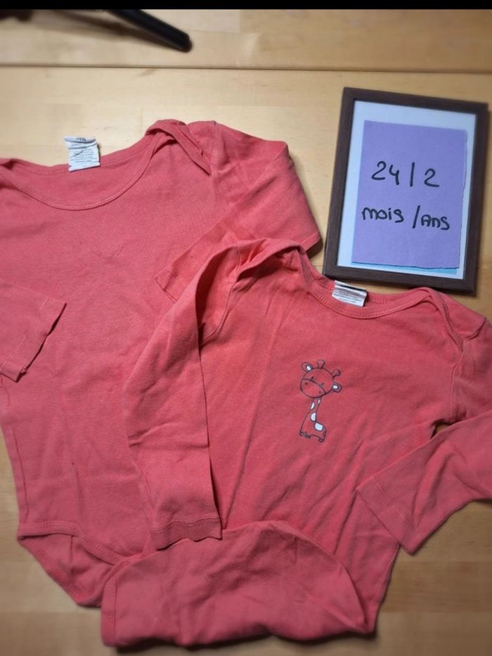 Bodies manches longues taille 24 mois marque basic très bon état