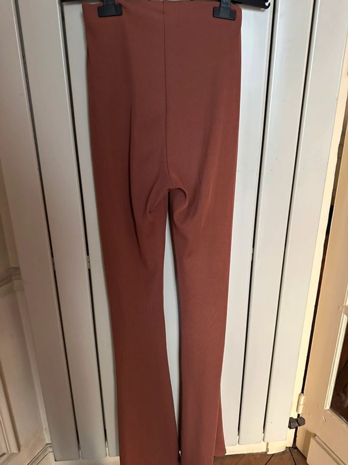 Pantalon fluide Pimkie S marron à fente - photo numéro 4