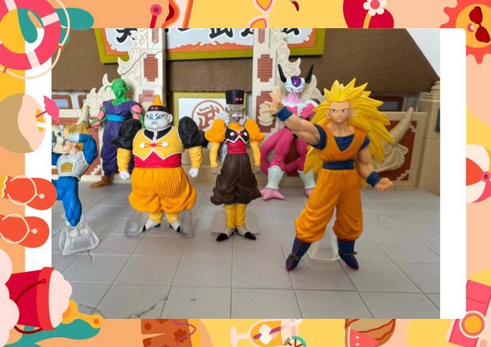 Lot Gashapon dragon ball cyborg goku ssj3 freezer frieza freeza piccoli C15 C16 - photo numéro 5