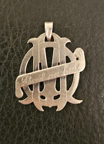 Pendentif Argent Olympique de Marseille OM