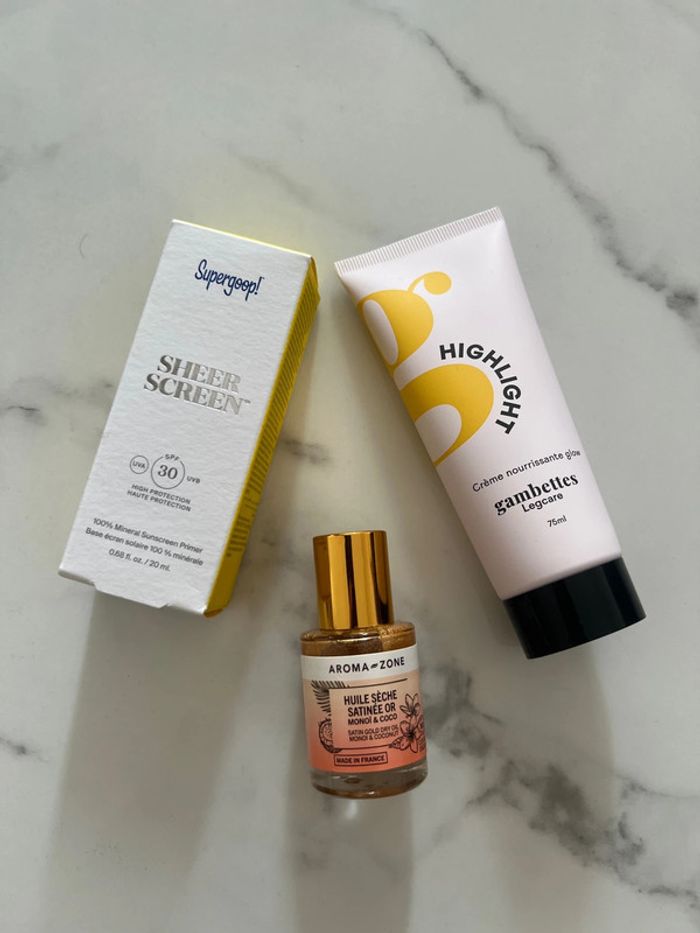 Le lot de produits