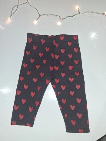 Legging gris avec cœurs rouge Orchestra