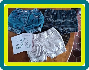 Lot 3 shorts 18 mois