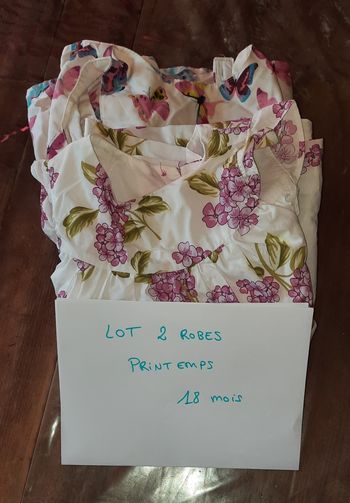 2 robes printemps 18 mois
