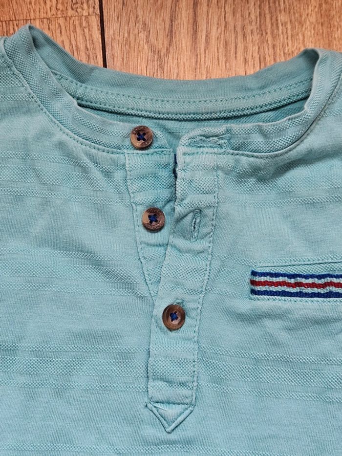 T.shirt manches longues bleu vert Sergent Major 6 ans - photo numéro 3