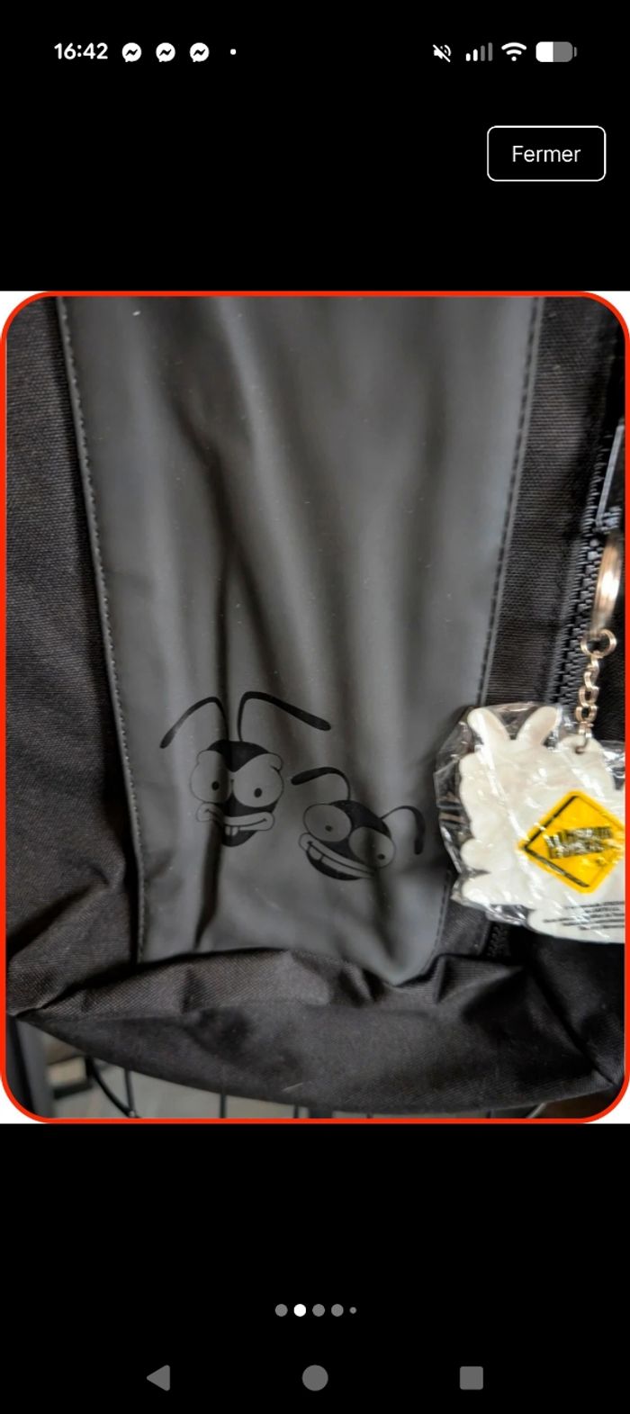 Sac à dos noir El Hormiguero (Trancas y Barrancas) - Neuf avec étiquette - photo numéro 2