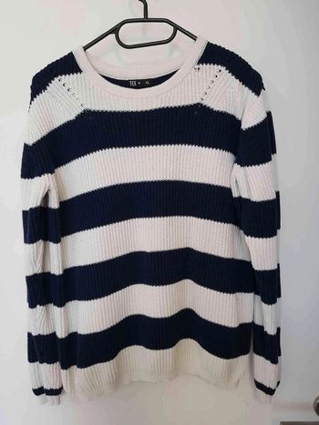 Pull  rayé maille  taille 40 42