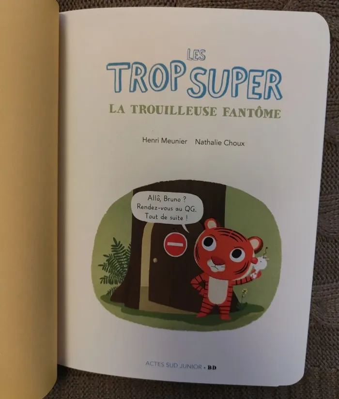 Livre Les Trop super La Trouilleuse fantôme Henri Meunier Nathalie Choux - photo numéro 3