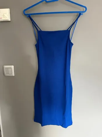 Robe fourreau bretelle soirée été couleur bleu Jennyfer taille M / 38 / 10 · Neuf avec étiquette·