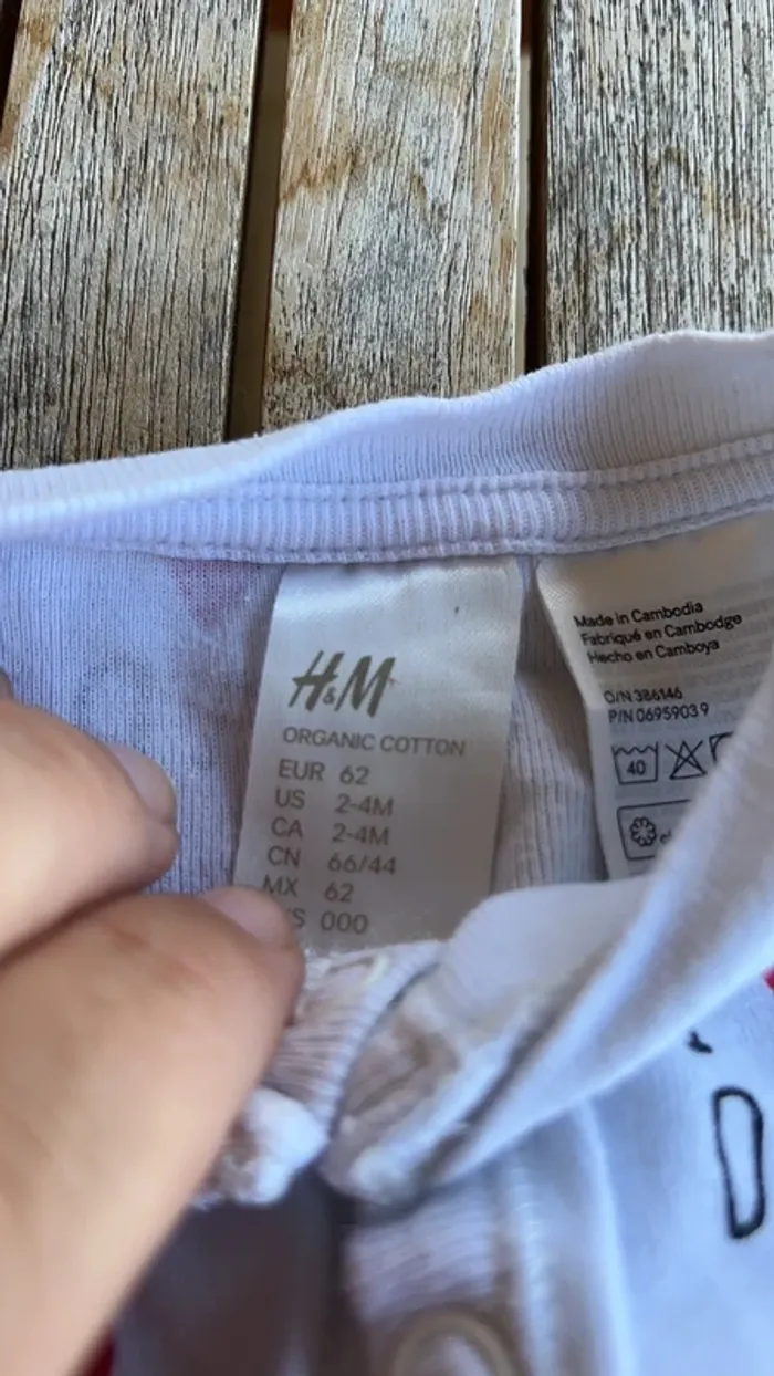 Pyjama manches longues  I love Dad H&M - 2/4 mois - photo numéro 6