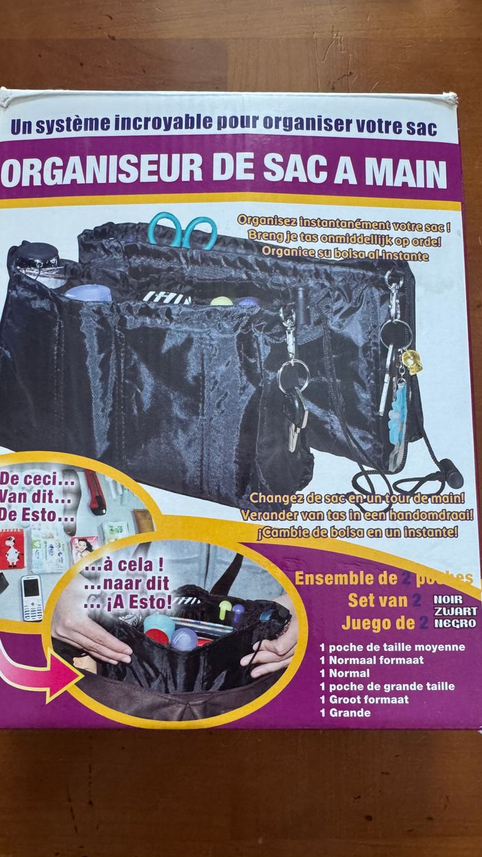 Organisateur de sac ensemble de 2 organisateurs