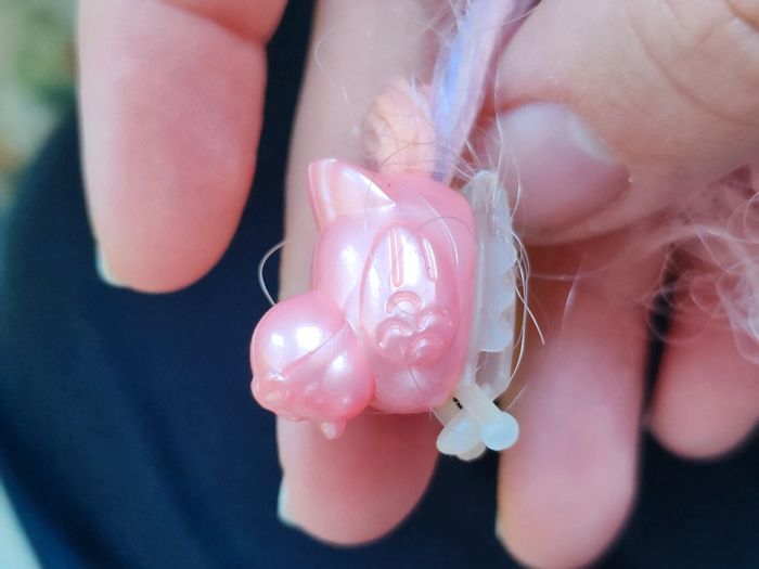 Pince barrette pour poupée boucleline vintage - rose - photo numéro 6