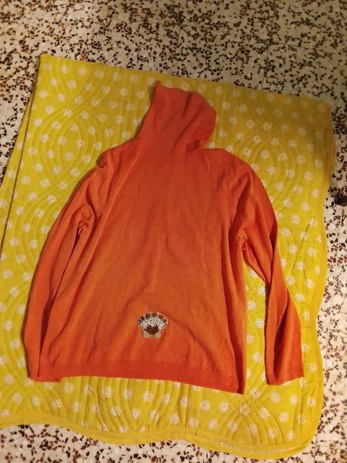 Pull a col roulé femme