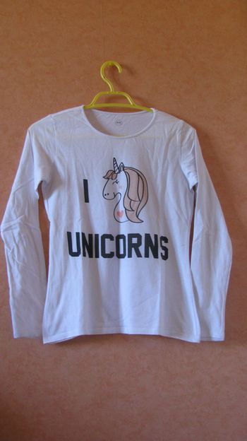 tee shirt unicorns 11-12 ans