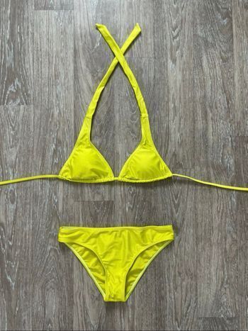 Maillot de bain 2 pièces jaune taille S