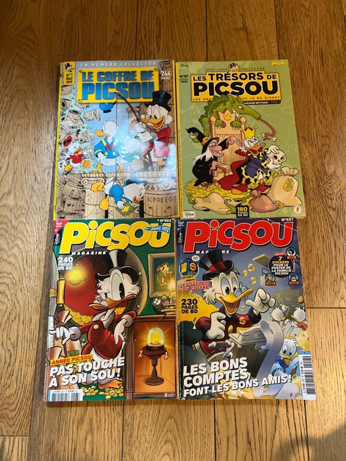 Lot de 4 bandes dessinées Picsou (minimum 200 pages par livres) - Disney - photo numéro 2