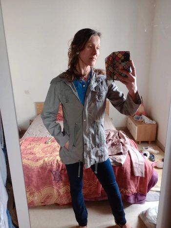 Veste légère mi-saison femme M kaki c51