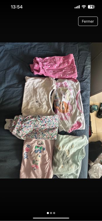 Lot pyjamas fille 4 ans