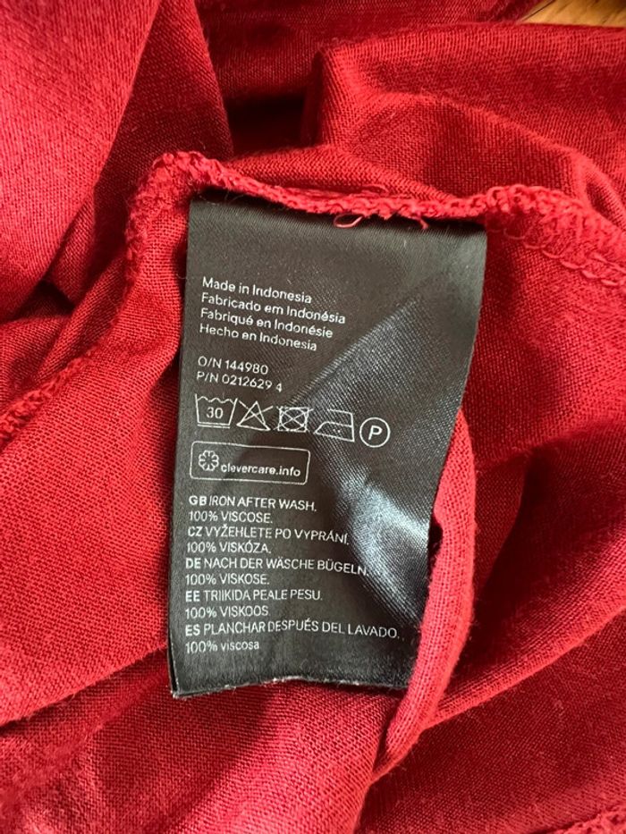 Robe longue terracotta/rouille H&M – Taille M - photo numéro 5