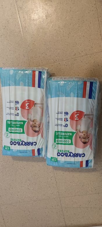 Lots 2 paquets de couches CarryBoo T3