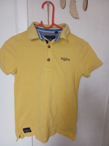 Polo jaune garçon 7 ans mi saison été 