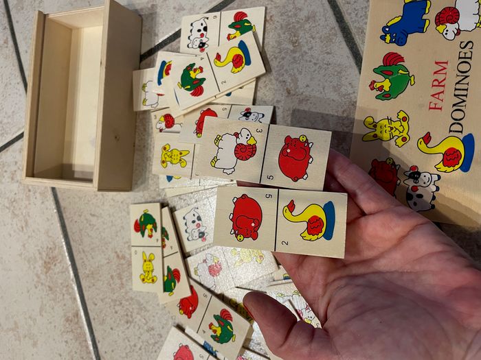 Dominos enfant animaux de la ferme - photo numéro 3