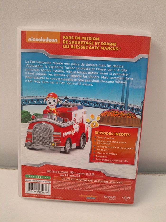 DVD Pat Patrouille Marcus secouriste - photo numéro 2