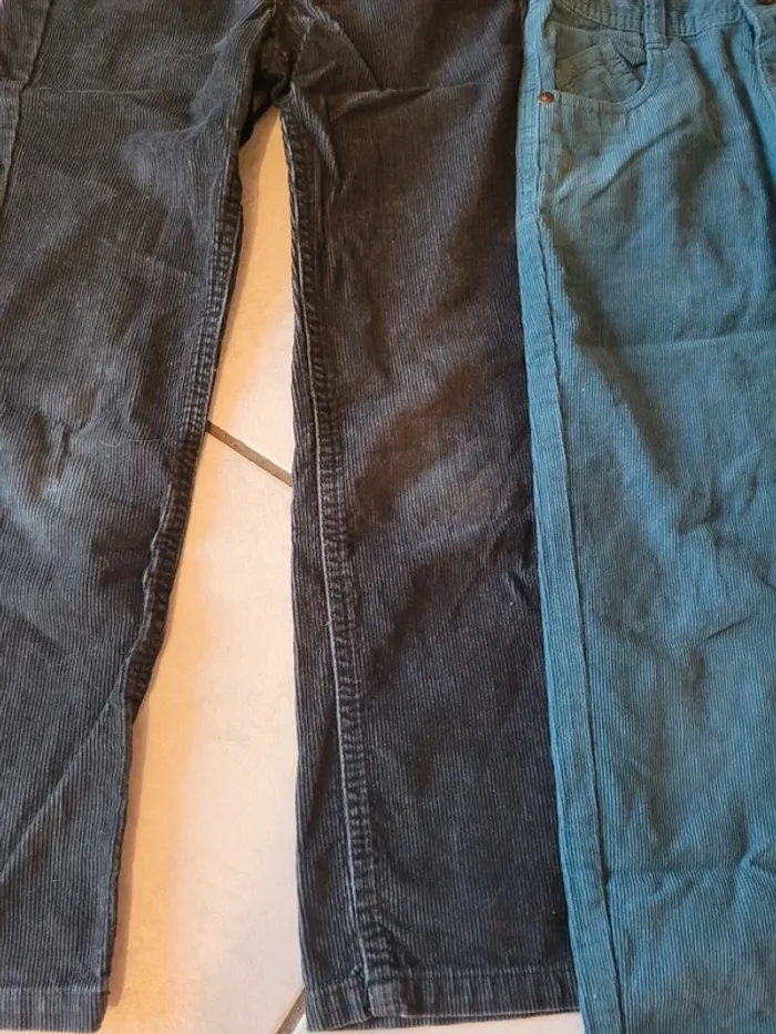 Lot pantalons velours garçon - photo numéro 3