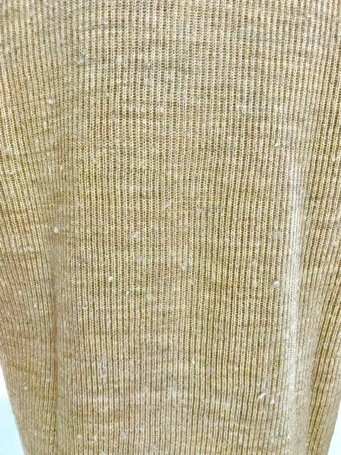 Gilet JM Lioncel beige chiné et chaud avec boutons et poches - taille 38/40 - photo numéro 5