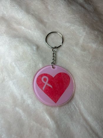 Porte clé octobre rose