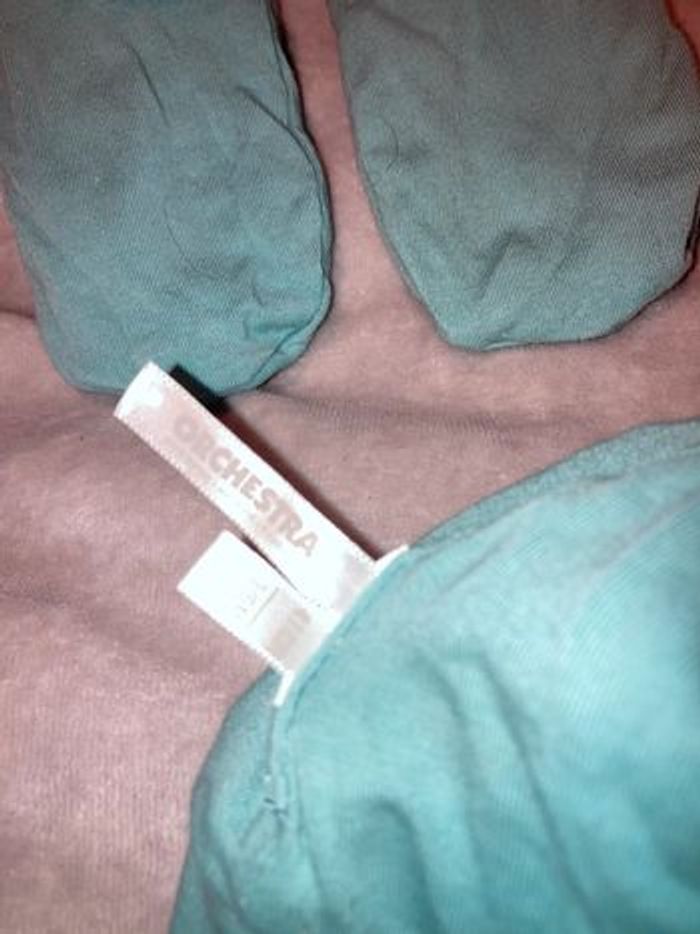 Moufles et bonnet en coton doux - photo numéro 3
