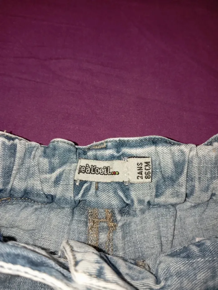 Short en jean 2 ans TAO - photo numéro 3