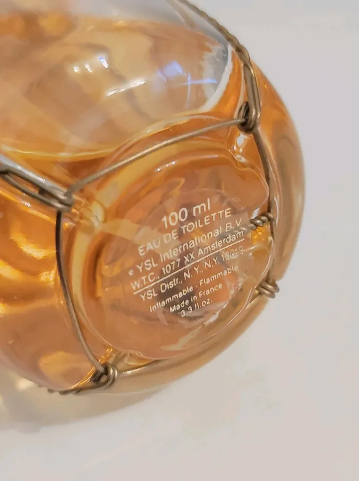 Flacon de Parfum Yves Saint Laurent Champagne Eau de toilette 100 ml 3.3 fl.oz Vintage YSL - photo numéro 3