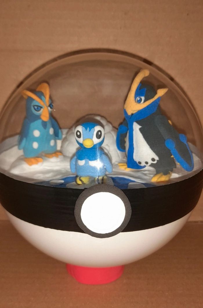 Pokeball terrarium évolution tiplouf