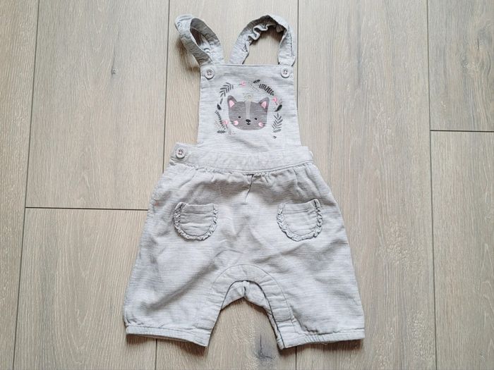 Salopette grise. Fille 9 mois. Marque Orchestra