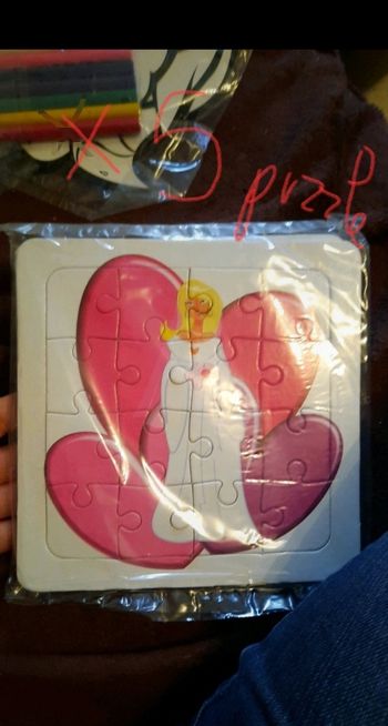 Lot 5 puzzle marié blonde coeur