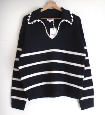 Pull marinière col Claudine