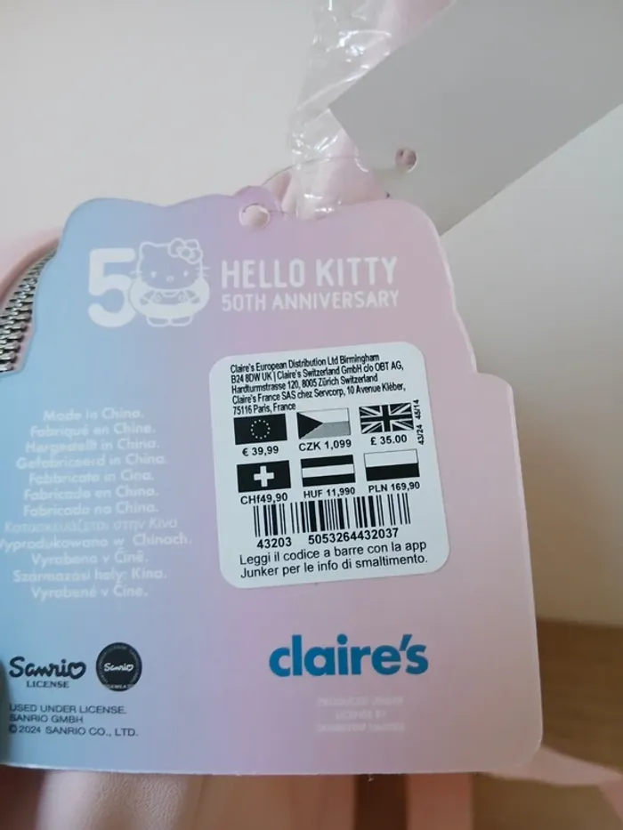 Sac à dos Hello Kitty rose Claire's neuf - photo numéro 3