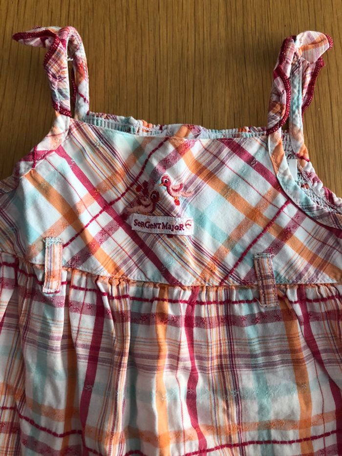 Ensemble robe bébé fille 6 mois Sergent Major avec culotte bloomer assortie - photo numéro 2