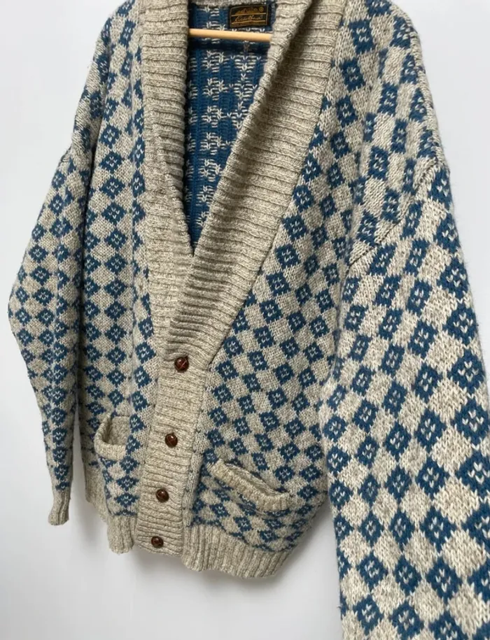 Eddie Bauer Vintage Cardigan Wool Laine Mens XL - photo numéro 7
