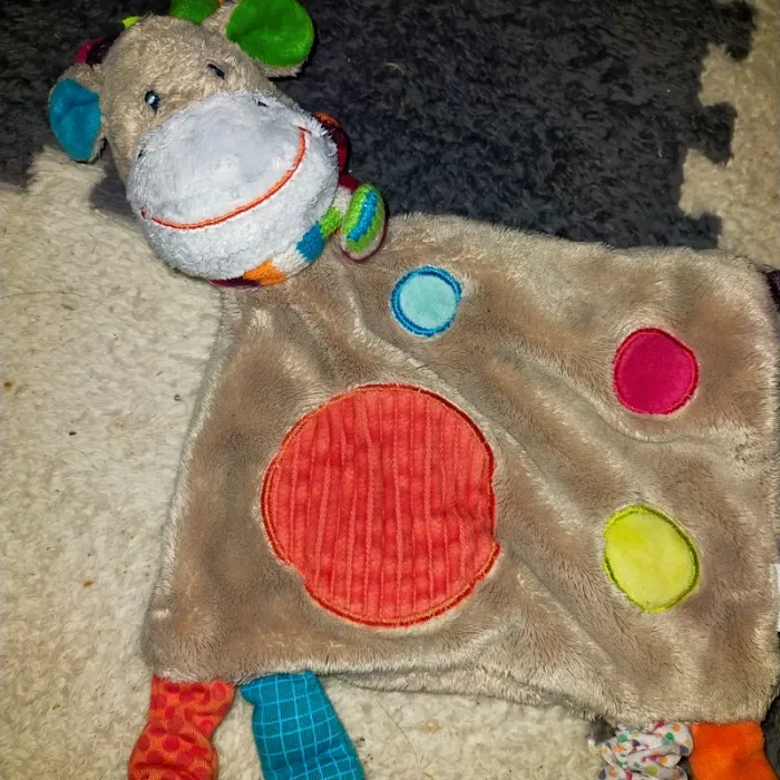 Doudou girafe Zoé plat multicolore Simba toys - photo numéro 2