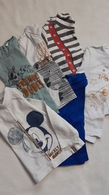 Lot 6 Sweat-shirt col roulé 18-24 mois