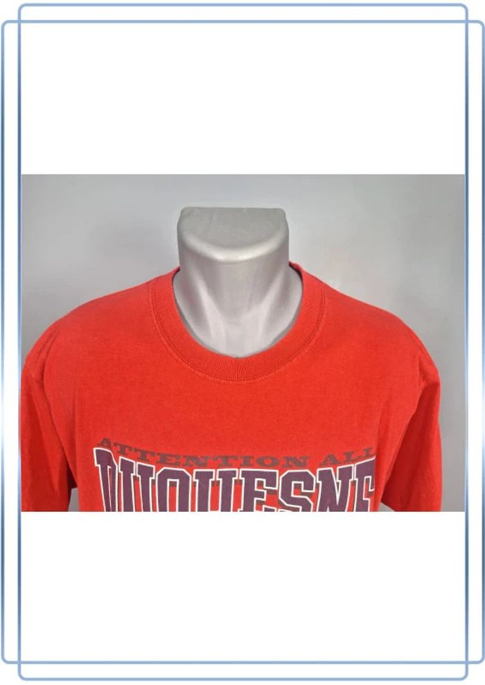 tee shirt homme rouge taille L / duquesne football (451) - photo numéro 2