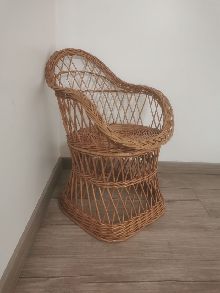 Fauteuil rotin enfant - photo numéro 3