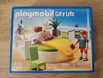 Playmobil 5583 – Chambre avec lit rond – Boîte incluse – Incomplet